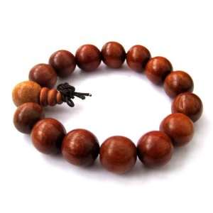    Plain Wood Beads Buddhist Prayer Wrist Mala Bracelet Jewelry