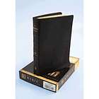 ESV Ryrie Study Bible, Black Calfskin Leather, Thumb Indexed, Red 