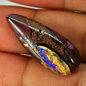   Shining Multi Color Sparkling Matrix Boulder Opal Free Form Cabochon
