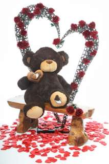 Valentines Day big giant heart Gift brown Teddy Bear 30  