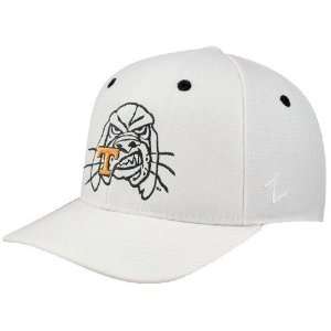  Zephyr Tennessee Volunteers White Flurry Fitted Hat 