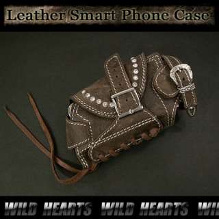 Bikers Brown Leather Smartphone Case  