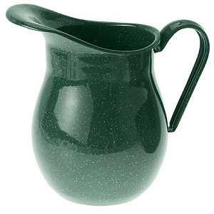  GSI Enamelware 2 Qt. Forest Green Water Pitcher: Sports 