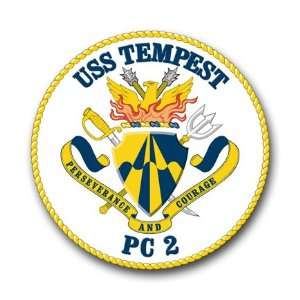  US Navy Ship USS Tempest PC 2 Decal Sticker 3.8 6 Pack 