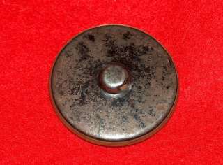 Large Victorian Jeweled Brass Button , NICE  
