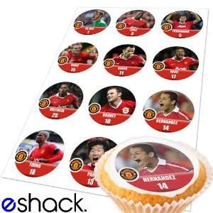  12x Manchester United Team (Man Utd   EPL) Edible Cake 