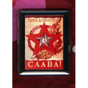  Triumphant Red Army Russian Propaganda ID CIGARETTE CASE 