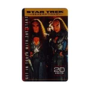   Phone Card Star Trek Generations   20u Lursa & Betor Premier Edition
