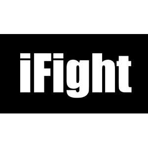  iFight Sticker Decal. White 