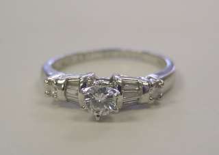 Gorgeous Platinum .50 CT tdw DIAMOND ENGAGEMENT Ring  