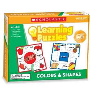   Shapes Learning Puzzles, Multiple Colors (TF7152) Scholastic Teaching