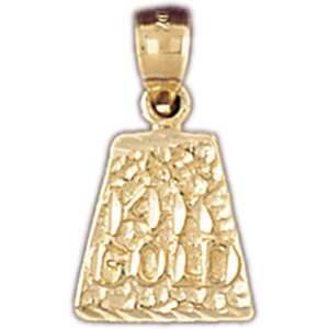  14kt Yellow Gold 14K Gold Nugget Pendant Jewelry