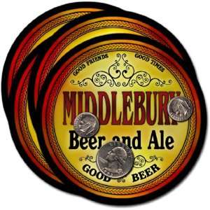 Middlebury , VT Beer & Ale Coasters   4pk 