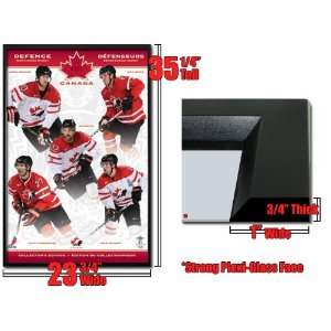    Framed Hockey Canada Poster Defense Olympic Fr4858