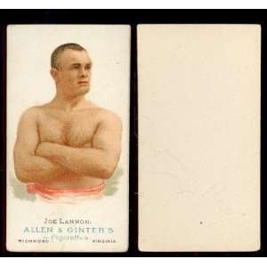  1887 Allen & Ginter boxing (Boxing) Card# 9 Joe Lannon 
