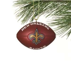 New Orleans Saints Mini Resin Football Ornament:  Sports 