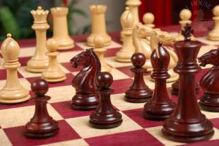 the hastings chess set boxwood blood rosewood on purpleheart signature 