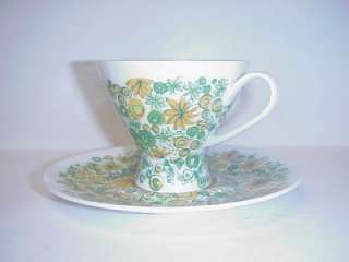 ROSENTHAL GERMANY CUPS & SAUCERS BARBARA PATTERN 1960S  