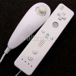 Nunchuck and Remote Controller SET For Nintendo Wii WHT  