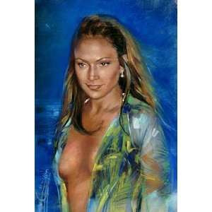  Jennifer Lopez (Green Dress) Music Poster Print   11 X 17 