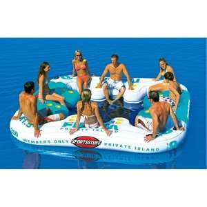  River Lounger Lake Boat Party Float w/ Cupholders & Cooler!  
