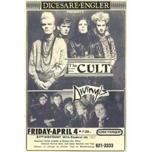  Cult Special Guest Divinyls Concert Sheet 11 X 17 