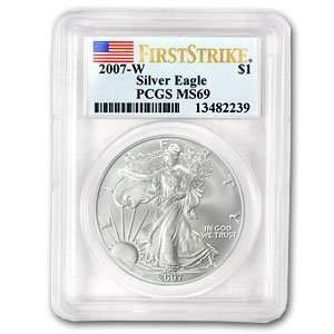    2007 Silver Eagles   MS 69 PCGS (First Strike) 