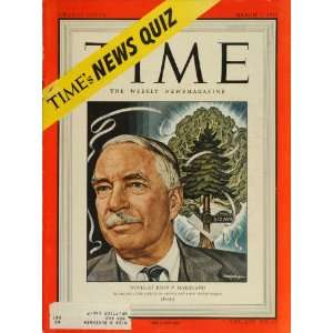  1949 Cover TIME John P. Marquand Ernest Hamlin Baker 