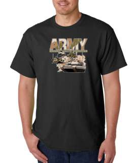 Army M1A2 Apache Patriotism 100% Cotton Tee Shirt  