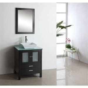 Virtu USA 28 Inch Brentford   Espresso   Single Sink Bathroom Vanity