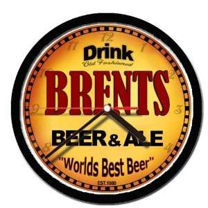  BRENTS beer and ale cerveza wall clock: Everything Else