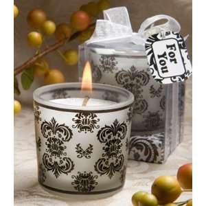 Bridal Shower / Wedding Favors : Damask Design Candle Favors (24   59 