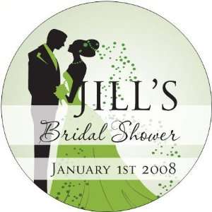  Wedding Favors Bride and Groom Design  Green Personalized 