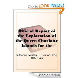 Official Report of the Exploration of the Queen Charlotte Islands for 