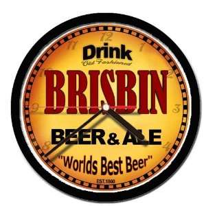  BRISBIN beer and ale cerveza wall clock: Everything Else