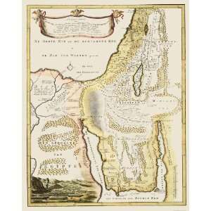   , AND THE LAND OF CANAAN BY NICHOLAS GOETZE 1750 MAP: Home & Kitchen