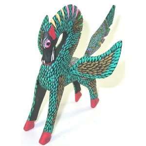  Winged Horse Pegasus 5.25 Inch Oaxacan Wood Carving: Home 