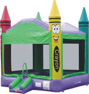 Commercial Inflatable Crayon Bounce House Jumping Castle Bouncer 
