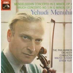  MENDELSSOHN/BRUCH CONCERTOS LP (VINYL) UK EMI 1969 YEHUDI 
