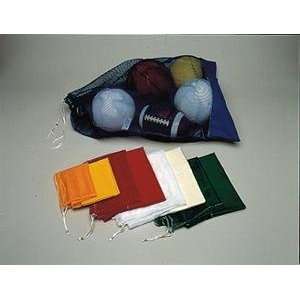  24x36 CANVAS BTTM MESH BALL BAG RED