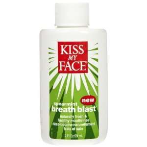 Kiss My Face Paraben & Alcohol Free Breath Blast Mouth Rinse Spearmint 