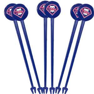   Phillies MLB Cocktail Drink Swizzle Sticks: Sports & Outdoors