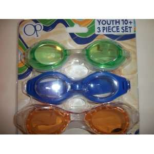  OP Youth 10+ Swim Goggles 3 Piece Set: Sports & Outdoors