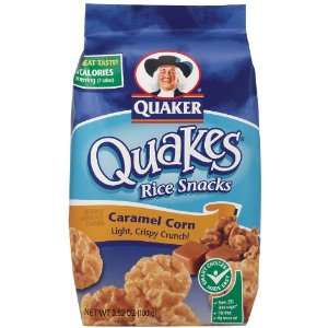 Quaker Quakes Rice Snacks Caramel Corn Grocery & Gourmet Food