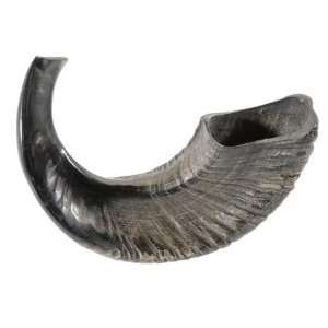  Rams Horn Shofar Kosher Medium Size 13 Natural Black 
