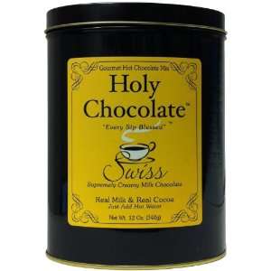 Holy Chocolate Gourmet Instant Drinking Chocolate   Swiss 12oz Luxury 