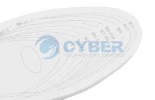 1Pair Antibacterial Memory Foam Shoe Pad Insoles Unisex  