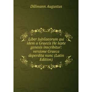   Graeca deperdita nunc (Latin Edition) Dillmann Augustus Books