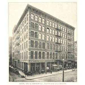 1893 Print Eaton Cole Burnham Building New York City 