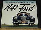 1941 Ford DeLuxe and Super DeLuxe Sales Brochure